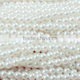 Wholesale Connecting 6mm Immitation Pearl ABS Plastic Round Plastic Beads Chain for Clothing and Christmas Decoration thumbnail-3