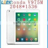 2014 NEW Onda V975M Tablet pc Amlogic M805 Quad Core 2.0GHz 64bit RAM 2GB ROM 16GB 9.7 inch Retina 2048*1536 Screen Android 4.3