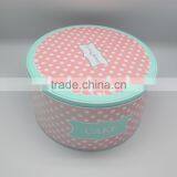 Colorful Fruit Appearance Round Packaging Candy,cookie,cake,tin Box