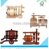 Hot Sell High Quality Wooden Wine Barrel With Inner Bag thumbnail-1