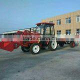 Tractor Loader With Dumping Trailer
