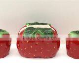 Personalized Color Glazed Decorative Cerramic 3 Piece Salt and Pepper Set thumbnail-1