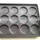 One-stage Molding15 Grooves Customized Bread Baking Teflon Non-Stick Coated Hamburger Bun Tray thumbnail-3