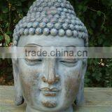 Bronze Darkness Buddha Head Statue for Garden thumbnail-3