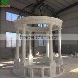 Garden Decorative White Marble Roman Gazebo Design thumbnail-1