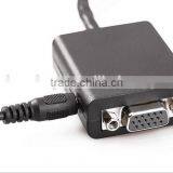 High Quality Hot Sale HD MI To VGA Converter With Audio Convex Head VGA Audio Converter Adapter Cable thumbnail-5