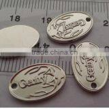 Engraved Brass Oval Jewelry Tags, Custom Logo Design Metal Plates thumbnail-1