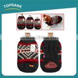 Classical Winter Small Black Geometric Patterned Knitting Sleeveless Dog Pet Sweater thumbnail-1