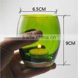 Egg Shape Colored Glass Candle Cup for Chandeliers thumbnail-5