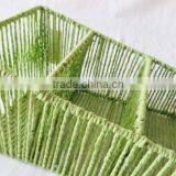 Office Promotional Colorful Paper Weaving Magazine Basket thumbnail-3