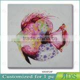 Handmade Contermporary Abstract Tropical Fish Painting thumbnail-1