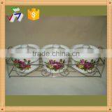 Empty Ceramic Spice Jar With Metal Stand thumbnail-1