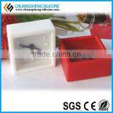Square Shaped Red Color Table Morning Ring Alarm Clock thumbnail-4
