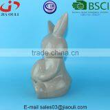 BSCI Audit QUANZHOU Factory EASTER Bunny Funny Ceramic Rabbits, Porcelain Animal Figurines thumbnail-5