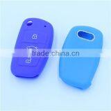 for Audi Fold 3 Buttons Keys Silicone Remtoe Key Holder, Silicone Car Key Case thumbnail-4