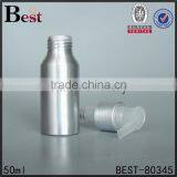 55ml Cosmetics Packaging Silver Aluminum Shampoo Bottle With Lotion Pump China Suppliers thumbnail-5