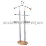 Modern Wooden Clothes Rack, Metal Valet Rack Stand, Wooden Valet Stand thumbnail-2