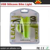 USB Rechargeable Front Headlamp Headlight Silicone Bike Light thumbnail-6