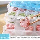 L00005 Reusable Stackable Compartment Dumpling Food Containers/Storage Organizer/Box/Bins/Holder With Lids - Leak Proof, Freezer thumbnail-6