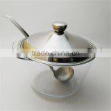Large 4L Round Chafing Dish Glass Hot Food Warmer With Glass Dish thumbnail-6