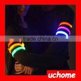 UCHOME Manufacture Directly Sell Reflective Armband Snap Wrap Arm Band,Colorful Flashing Armband With LED Light Arm Band thumbnail-2
