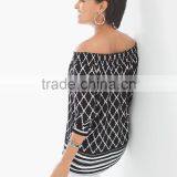 Women's Rayon Print off Shoulder Blouse thumbnail-2