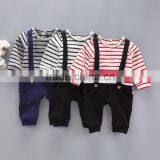 New Arrival Product Striped Newborn Clothing Overalls Baby Jumpsuits thumbnail-2