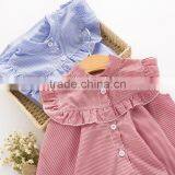 Kids Summer Girls Striped Dress Kids Cardigan Dress Sleeveless thumbnail-4