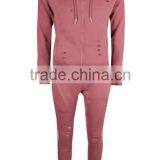 Mens Distressed Tracksuit Slim Fit Tracksuit Custom Logo Tracksuit thumbnail-3