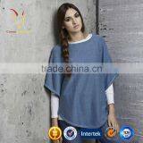 Women Merino Wool Knit Plus Size Ponchos thumbnail-1