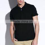 High Quality Custom Cotton Slim Fit Plain White Polo T-shirt thumbnail-5