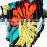 Cotton Velour Promotions Logos Australian The Beach People Roundie Towel With Tassel Fringe thumbnail-4