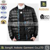 2015 Luxury Down Jacket With Fur Sleeve Opening Down Jacket Men's 100%polyester Down Jacket Coat thumbnail-1