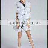 Real Fox Fur Vest Women 2016 New Fashion Genuine Fox Fur Coat Gilet Long Jacket Winter Russian Real Natural Fox Fur Waistcoat thumbnail-4