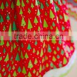 2017 Toddler Girls Christmas Tree Red Dress With Lace Trim Kids Printed Dress thumbnail-3