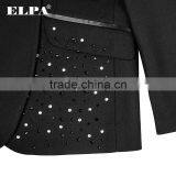 ELPA Black 3 Piece Flower Boy Formal Designer Slim Fit Suits for Kids thumbnail-3