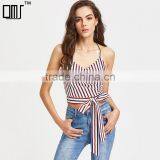 Bownot and Stripe Tank Top, Ladies Fashion New Design Clothing 2017 thumbnail-1