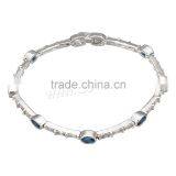 925 Sterling Silver Cubic Zirconia Sterling Silver Bracelets Wholesale Fashion Jewelry thumbnail-1