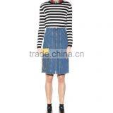 2017 Washed Latest Model Skirt Ladies Pencil Long Skirt for Sale thumbnail-3