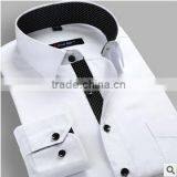 Men's Summer Long Sleeve Chinese Collar White Linen Shirts With Wooden Buttons thumbnail-4
