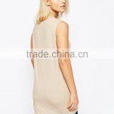 Guangzhou Shandao OEM Wholesale Casual Summer 95% Cotton 5% Spandex Blank Breathable Quick Dry Fitness Women Open Side Tank Top thumbnail-3