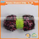 China Textile Yarn Factory Direct Wholesale Oeko Tex Certified Polyester Spun Dyed Yarn Feather Pompom Yarn for Knitting Scarf thumbnail-2