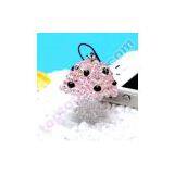 3d Beaded Mushroom Crystal Vegetables Cell Phone Charm thumbnail-3