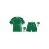 High Performance Green Sublimated Soccer Jersey And Shorts, Football Kits Teamwear