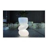 LED lighting flower pot / planter , LED Lighting Furniture with 8 hours Charging time