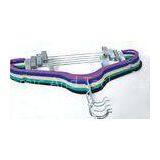 Wardrobe Ladies / Man Trousers / Jeans Velvet Flocked Hangers With Metal Clip thumbnail-1