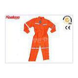 Polyester / Cotton S-5XL High Visibility Overalls With Reflective Tape