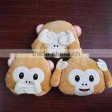 Factory Direct Plush Monkey Emoji Pillow Plush thumbnail-4