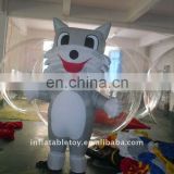 inflatable advertising fat cat moving cartoon