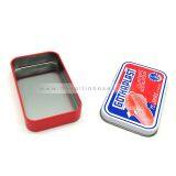 Portable rectangle bandage Tin Box Metal Band Aid Tins